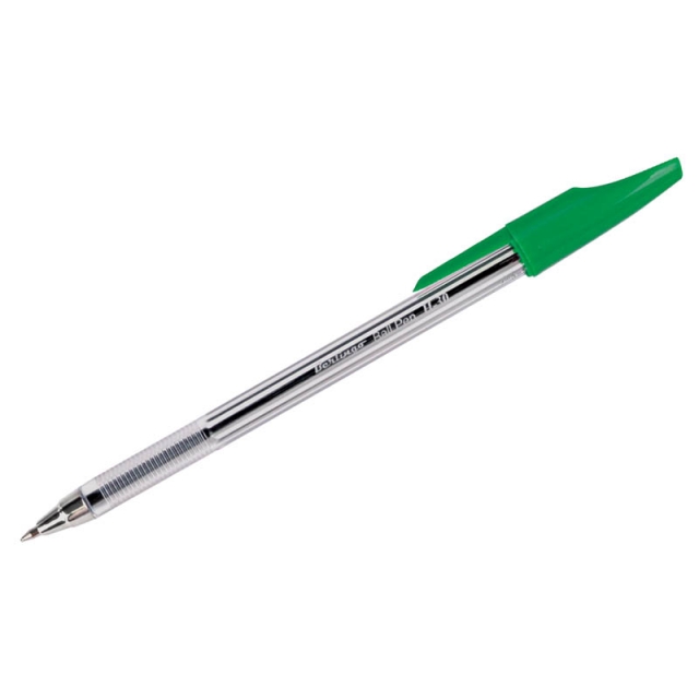Ручка шариковая Berlingo "H-30" 0,7 мм, зеленая