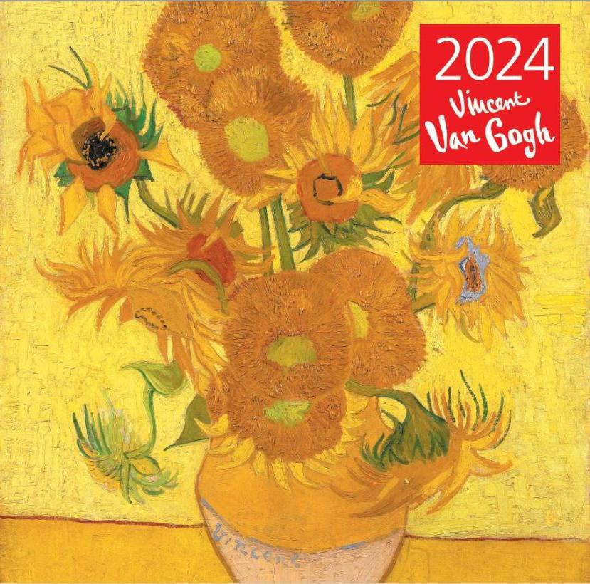 Календарь настенный "Винсент Ван Гог. Подсолнухи" на 2024 год (300х300 мм)