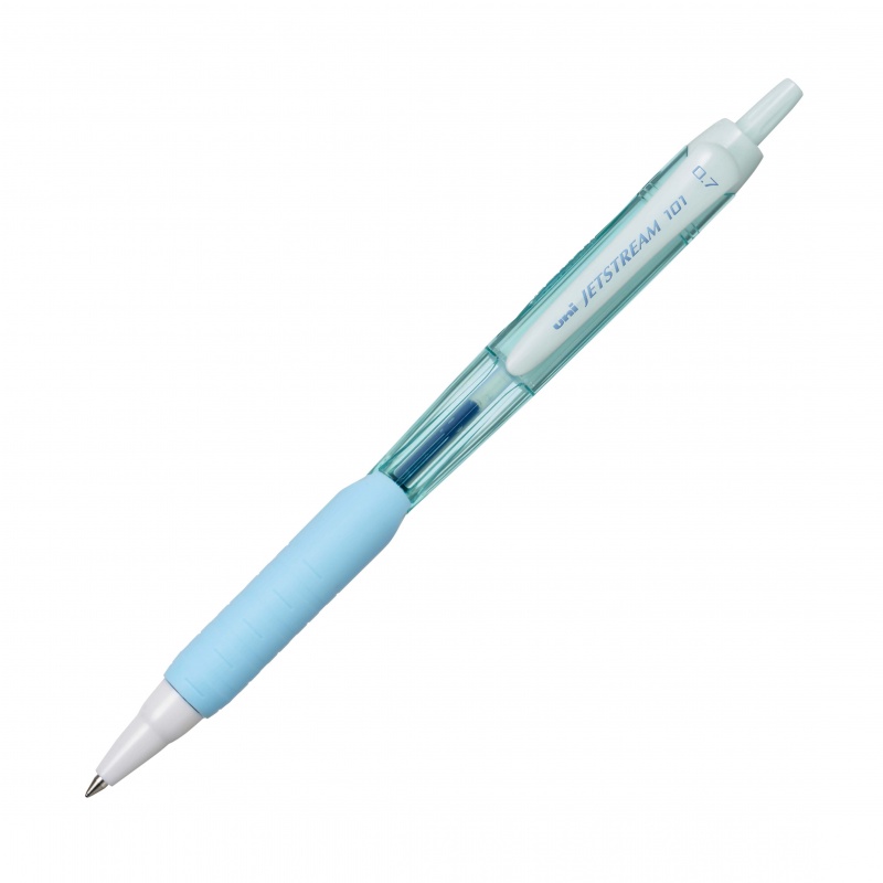 Ручка шариковая автоматическая UNI "Jetstream" 0,7 мм синяя, корпус бирюзовый