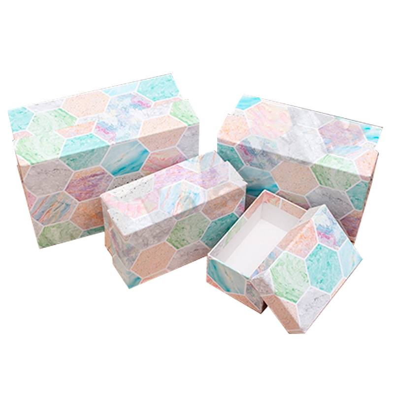 Подарочная коробка Мраморная мозайка 9х5х4 см
