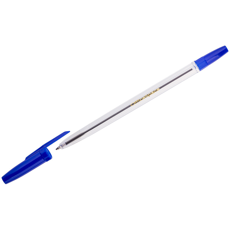 Ручка шариковая OfficeSpace "Fluo" 0,5 мм, ароматическая,  синяя