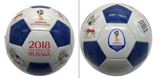 Футбольный мяч  GOAL 1,6мм,shiny PVC (23см) син/бел.
