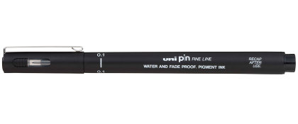 Линер UNI Pin черный, 0,1 мм