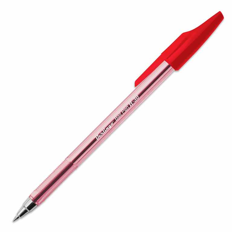 Ручка шариковая Berlingo "H-30" 0,7 мм красная