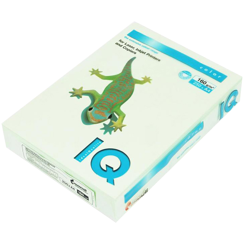Бумага "IQ Color PALE" А4,  160 г/м, 250 л., светло-зелёная