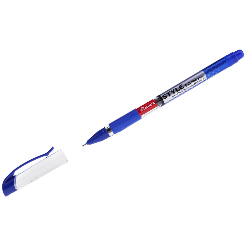 Ручка шариковая Luxor "Style" 0,7 мм, грип, синяя 