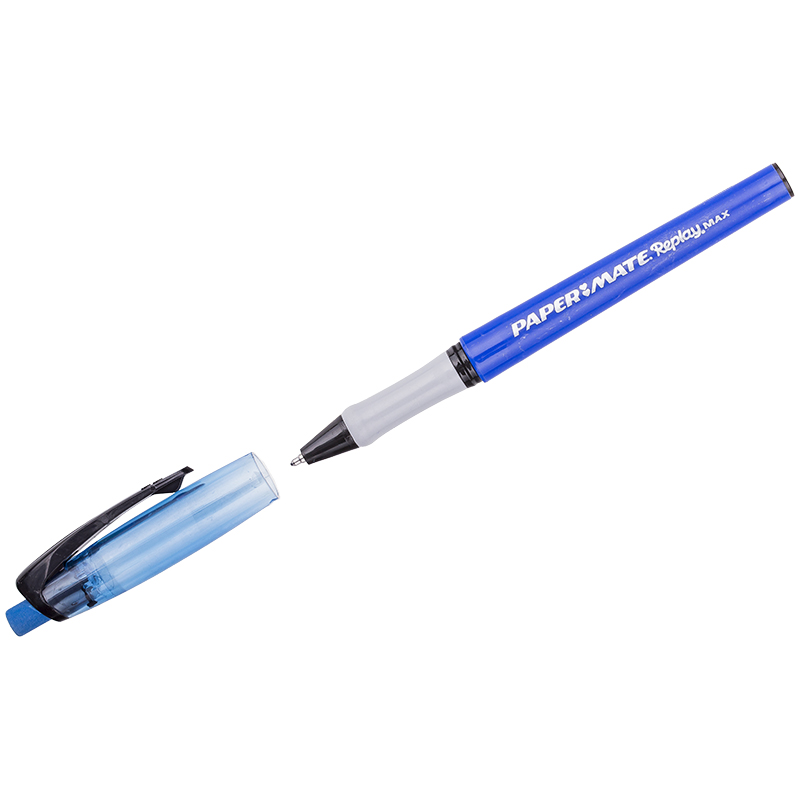 Ручка шариковая Paper Mate "Replay Max" 1,0 мм пиши-стирай, синяя