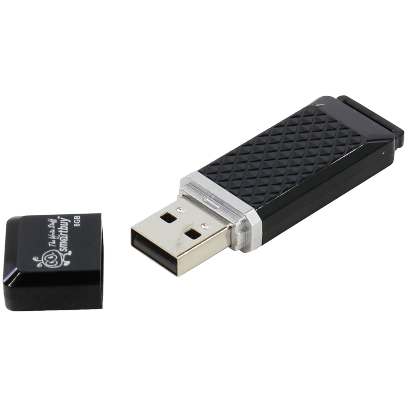 Флэш-драйв Smart Buy "Quartz" 8GB, USB2.0 черный