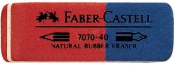 Ластик Faber-Castell 7070-40, каучук, двухцветный