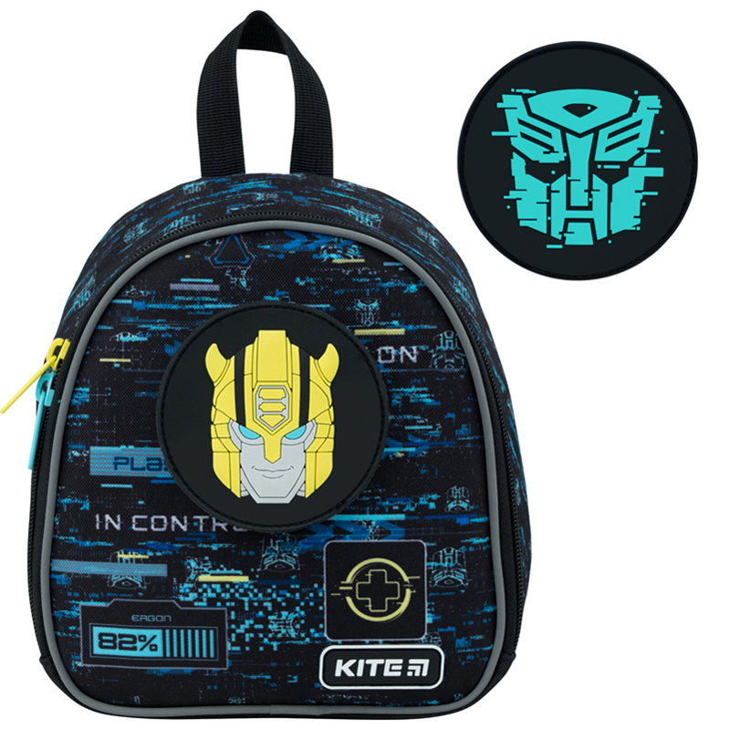 Рюкзак детский Kite Kids "Transformers", сменный значок на липучке