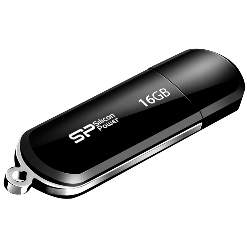 Флэш-драйв SiliconPower "Luxmini 322" 16GB, USB2.0 Flash Drive, черный