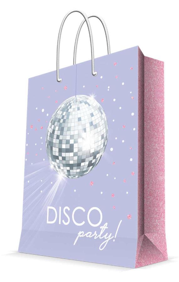 Пакет подарочный 17,8x22.9x9,8 см "Disco party"