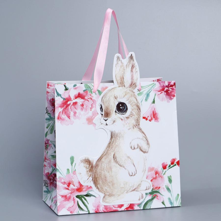 Пакет подарочный 22 × 22 × 10 см Rabbit