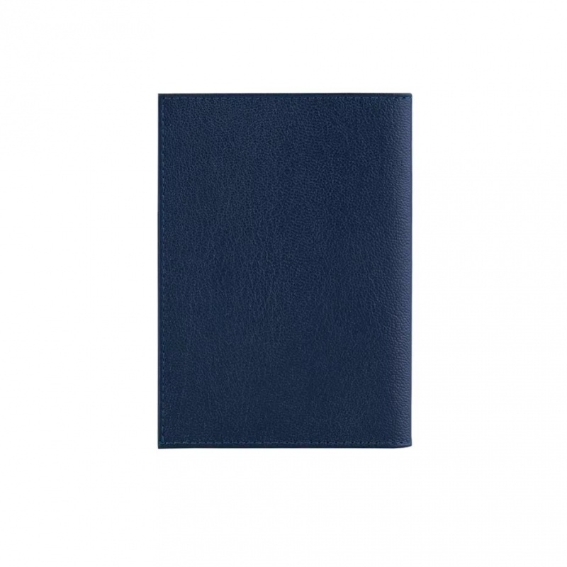 Обложка для паспорта "Largo" кожа, синяя