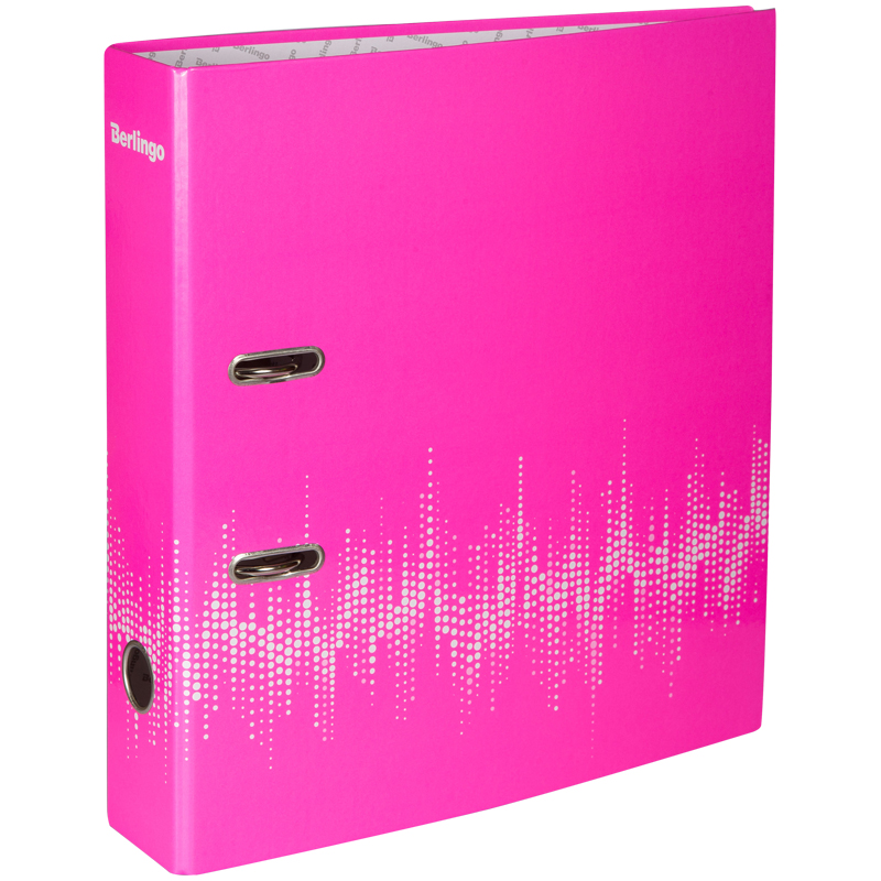 Папка-регистратор Berlingo "Neon", 70 мм, розовая ламинированная