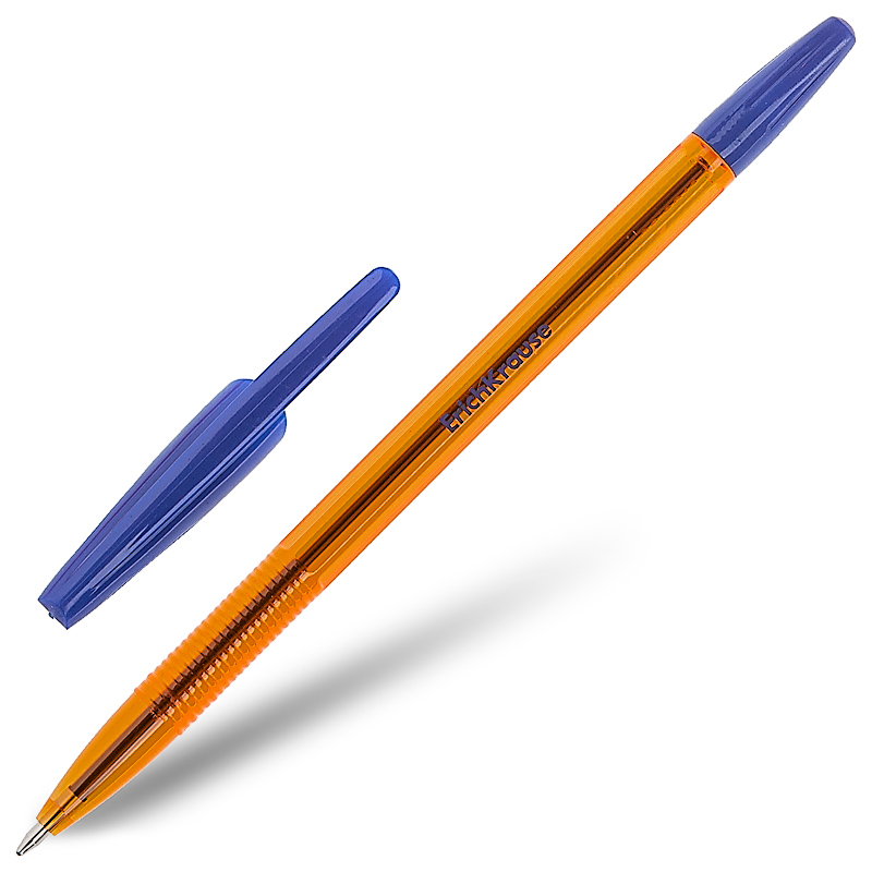 Ручка шариковая Erich Krause "R-301" Amber 1 мм, синяя