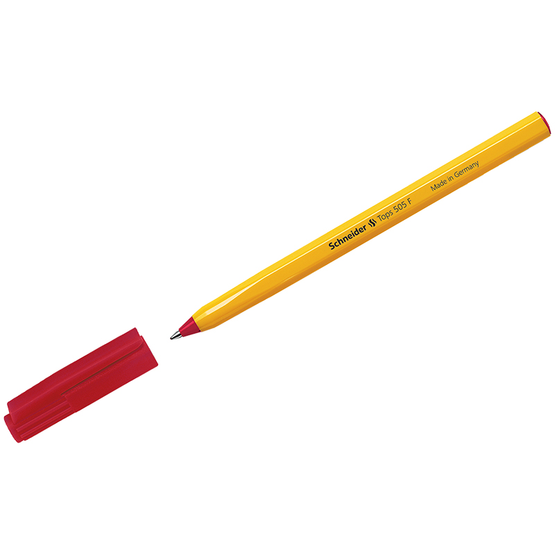 Ручка шариковая Schneider "Tops 505 F"  0,8 мм, красная