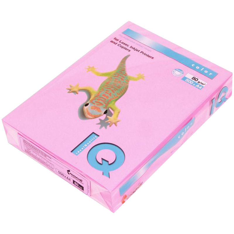 Бумага "IQ Color NEON" А4,  80 г/м, 500 л., розовая