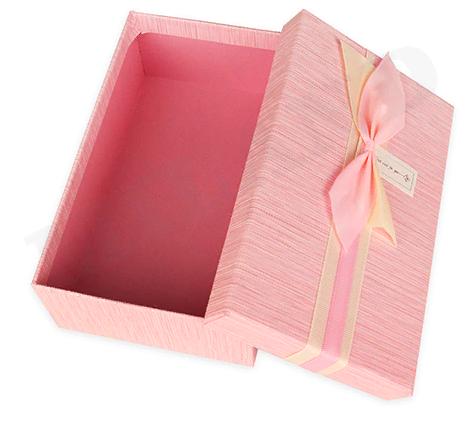 Подарочная коробка с лентой "Счастливые моменты", розовая, 21х14х8 см  (3)