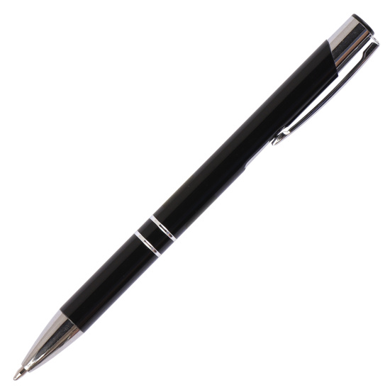 Ручка шариковая подарочная черный корпус FIORENZO синяя пластиковый футляр