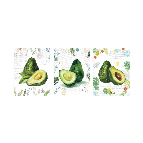 Фотоальбом 80 фото 10х15см "Нарисованный авокадо", ассорти