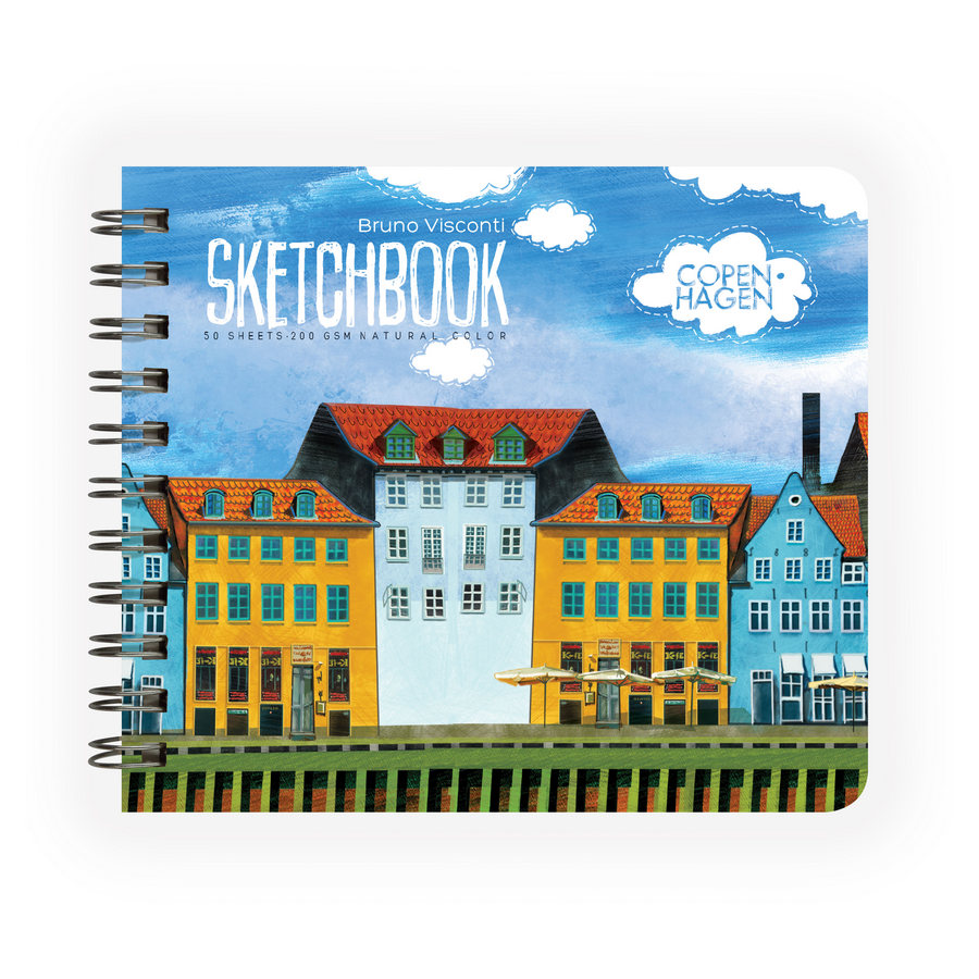 Скетчбук А5 50 л  на гребне "Sketchbook" 