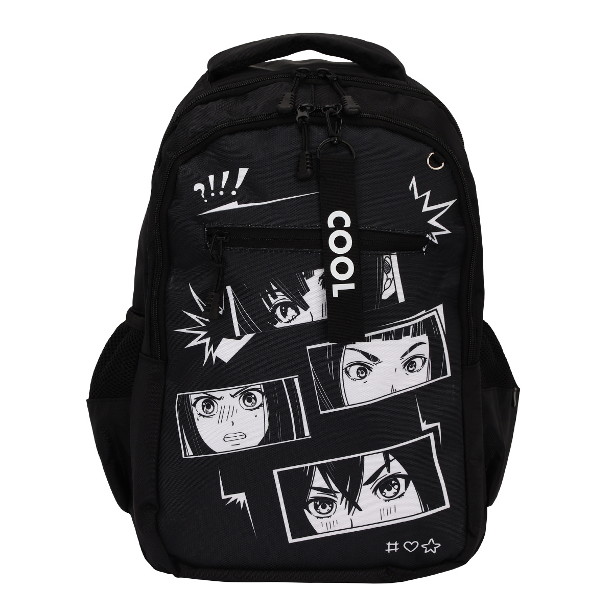 Рюкзак "Anime Style", 27х40х17 см, 2 отделения, черный