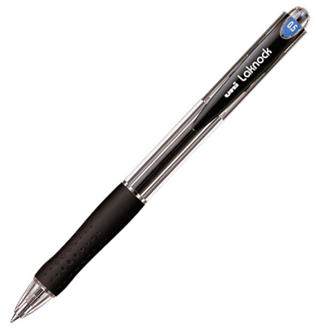 Ручка шариковая UNI 0,5 мм, на масляной основе, черная