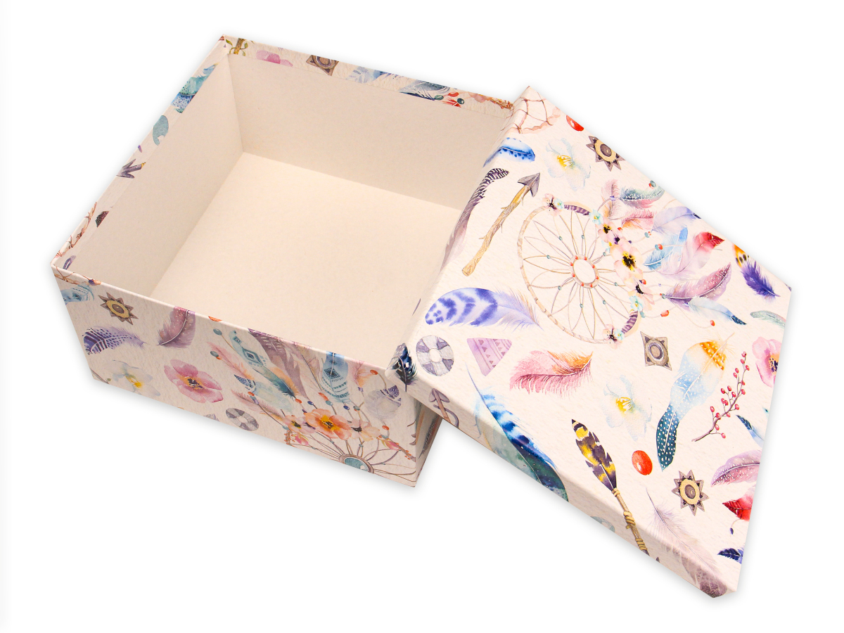 Подарочная коробка Ловец снов 15,5 х 15,5 х 9 см. (3)