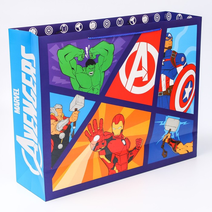 Пакет подарочный 50 х 40 х 15 см "Avengers. Мстители"
