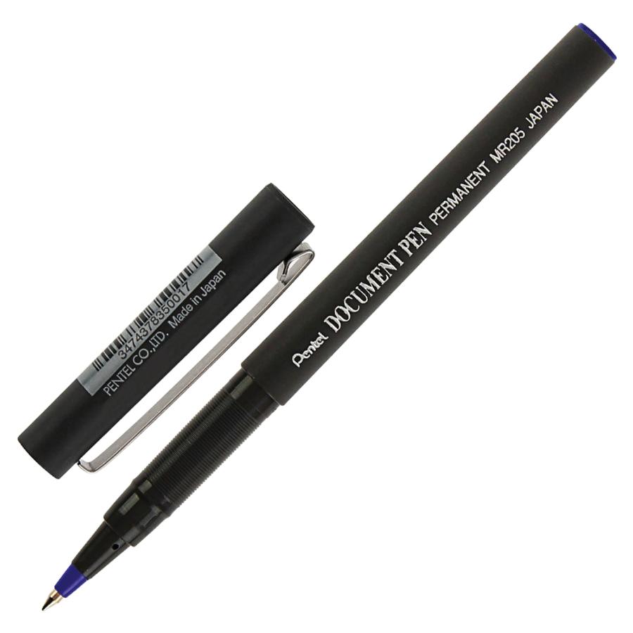 Ручка роллер PENTEL , корпус черный, узел 0,5 мм, линия 0,25 мм, синяя