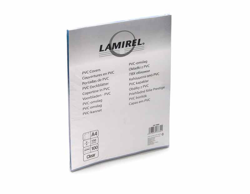 Обложка Lamirel "Transparent" А4, 150 мкм, прозрачная