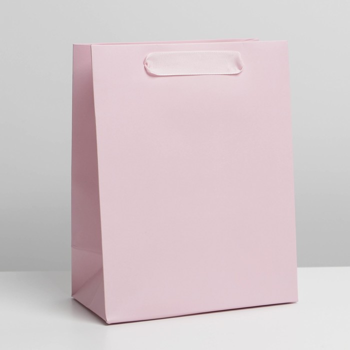 Пакет подарочный 23×27×11.5 см "Розовый" 