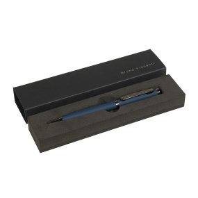 Ручка шариковая Bruno Visconti "FIRENZE" 1 мм синяя, корпус синий, футляр черный