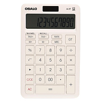 Калькулятор "OSALO A3T" 12 разрядный, настольный, белый