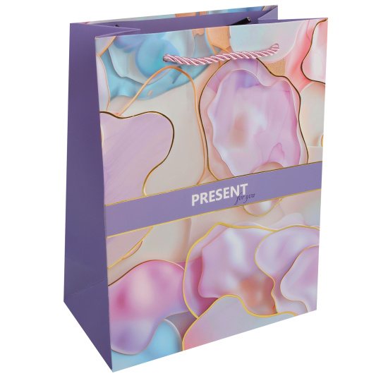 Пакет подарочный 18х23х10 см "Пастельный флюид"