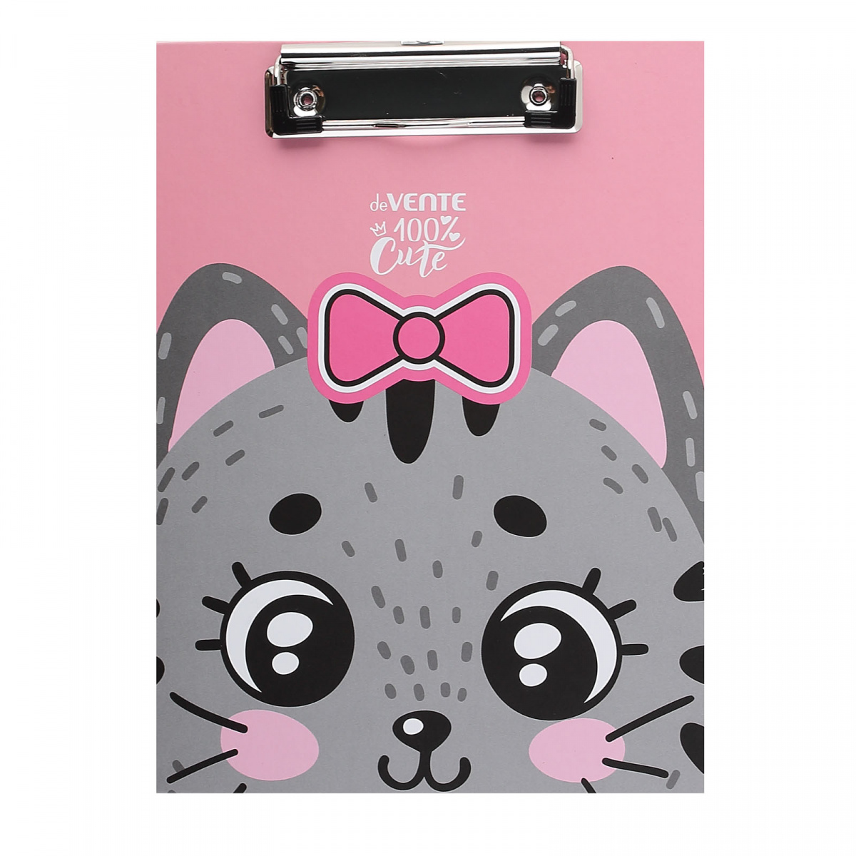 Планшет с зажимом А5 deVENTE "100% Cute Cat" картон 2 мм