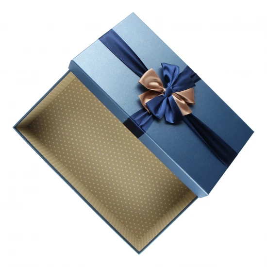 Подарочная коробка "Classic", синий, (3шт) 18х34,5х9 см