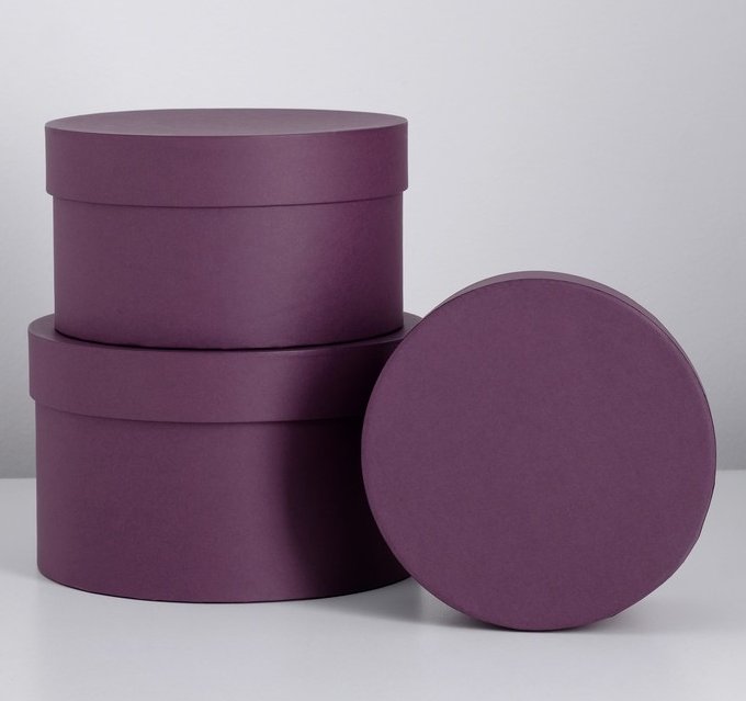 Подарочная коробка "Фиолетовый холст", 16 х 16 х 8,5 см