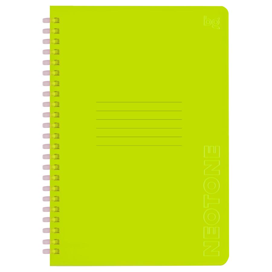Тетрадь 48 л силиконовый гребень, Neon. Yellow