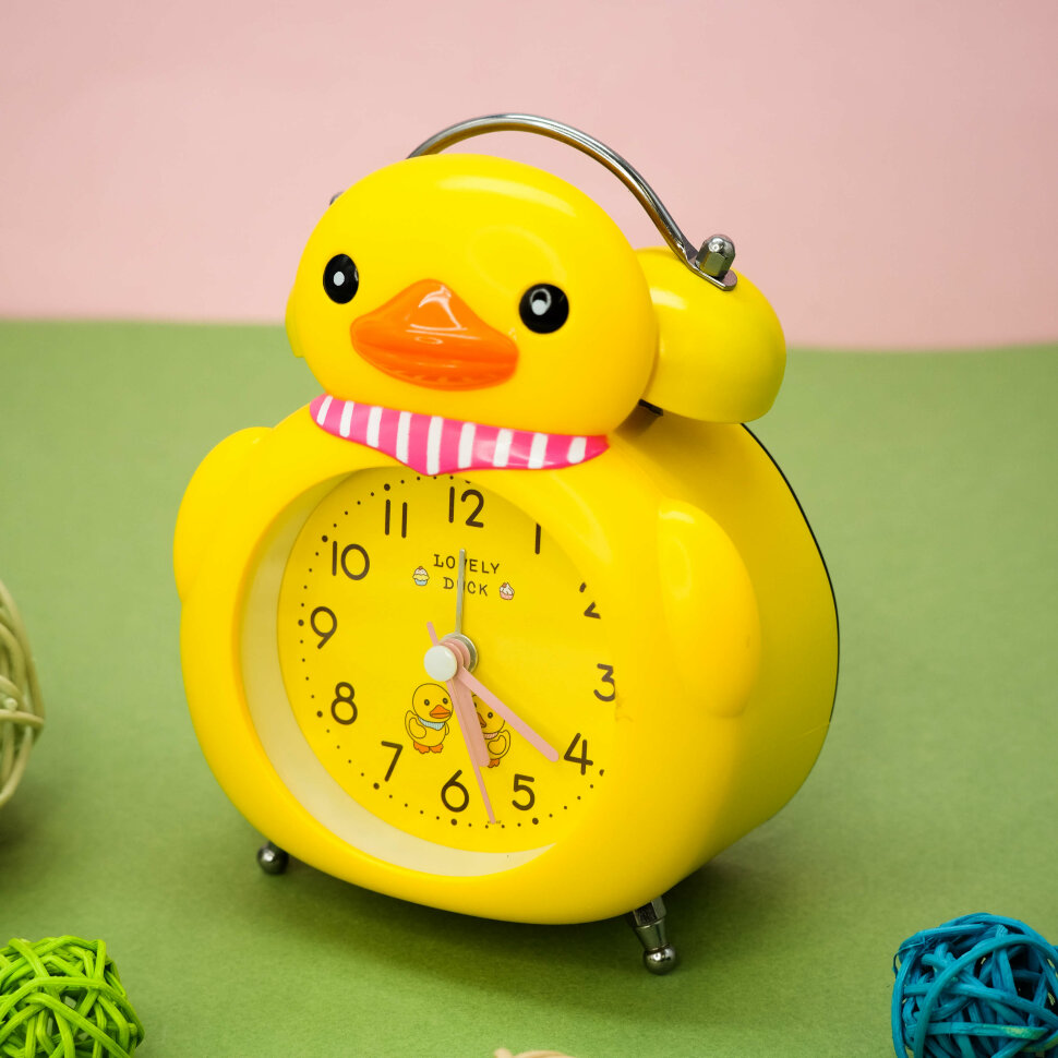 Часы-будильник "Duck-Duck", yellow