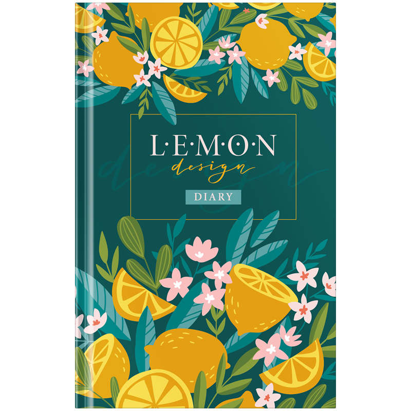Ежедневник  А5 136л "Цветы. Juicy lemon", недатированный, мат. ламинация, 7БЦ