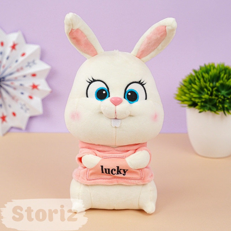 Игрушка мягкая "Lucky Bunny" розовый, 30 см