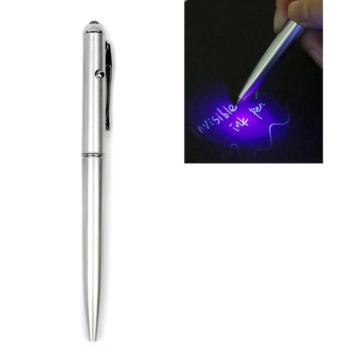 Ручка- шпион с невидимыми чернилами и фонариком