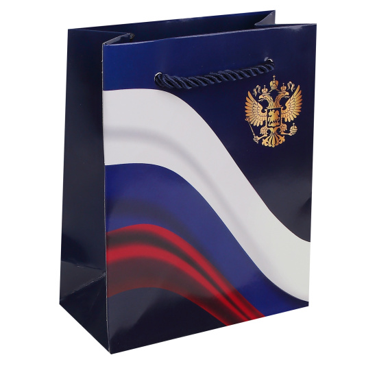 Пакет подарочный 11x14,x6 см "Россия"