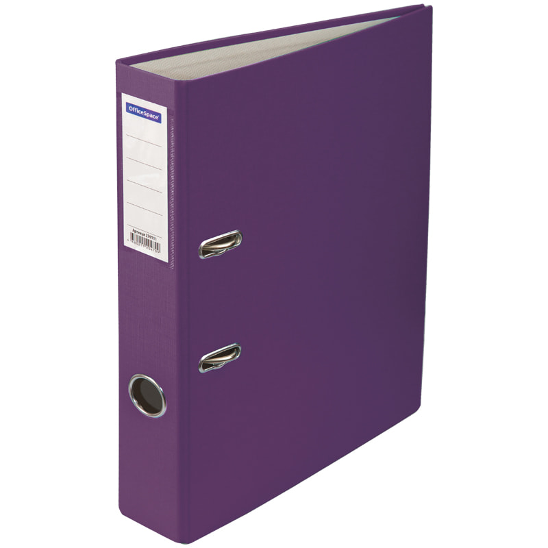 Папка-регистратор Office Space ПВХ, 50 мм, фиолетовая