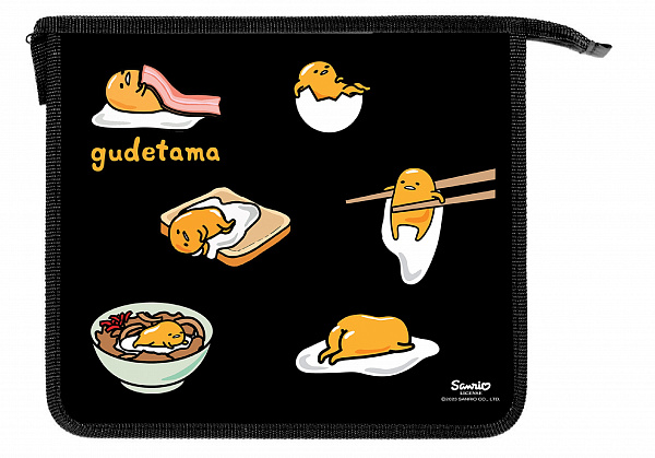 Папка для тетрадей А5 молния сверху "Gudetama" Centrum