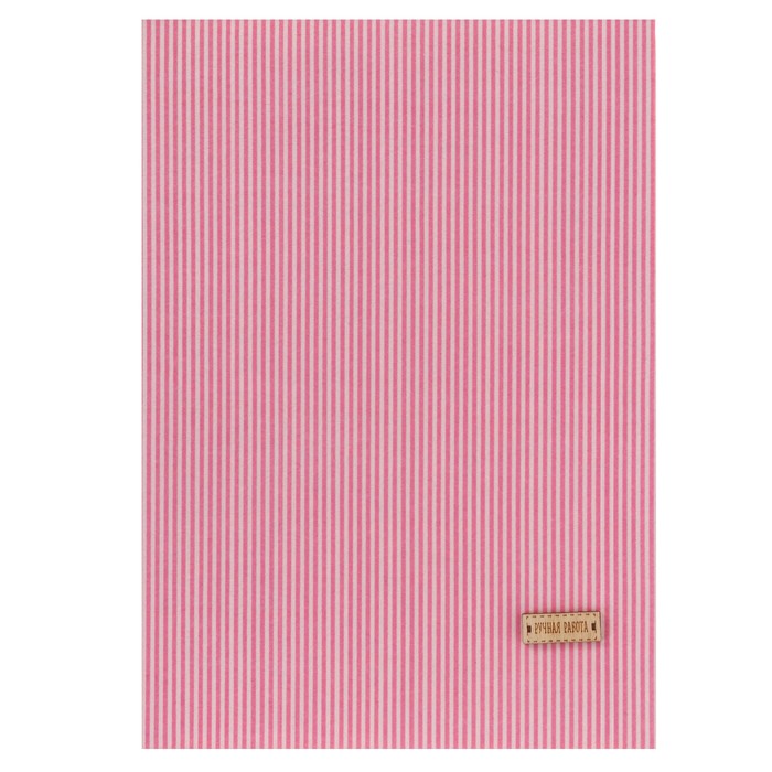 Ткань на клеевой основе "Розовые полоски", 21х30см, цена за 1 шт