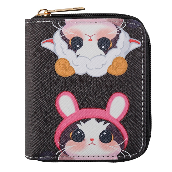 Кошелек "Cat fun" 12х10х2,5 см, кожзам КОКОС