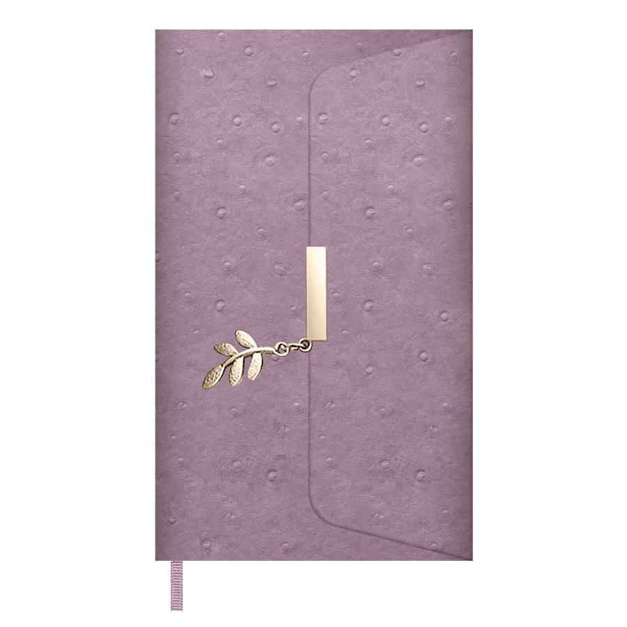 Ежедневник А5 160л  ESCALADA, Страус фиолетовый, недатированный, кожзам